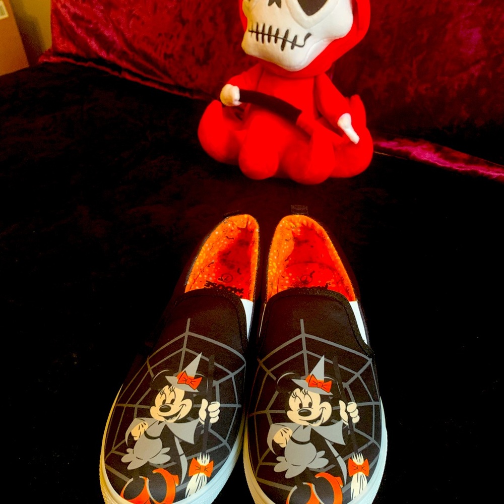 Disney Mickey and Minnie Mouse Slip On Halloween Shoes